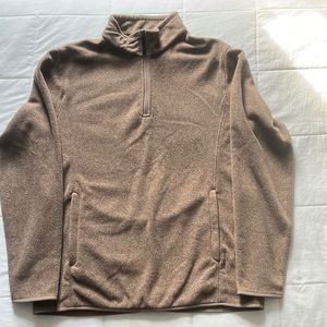 Size medium, brown quarter zip